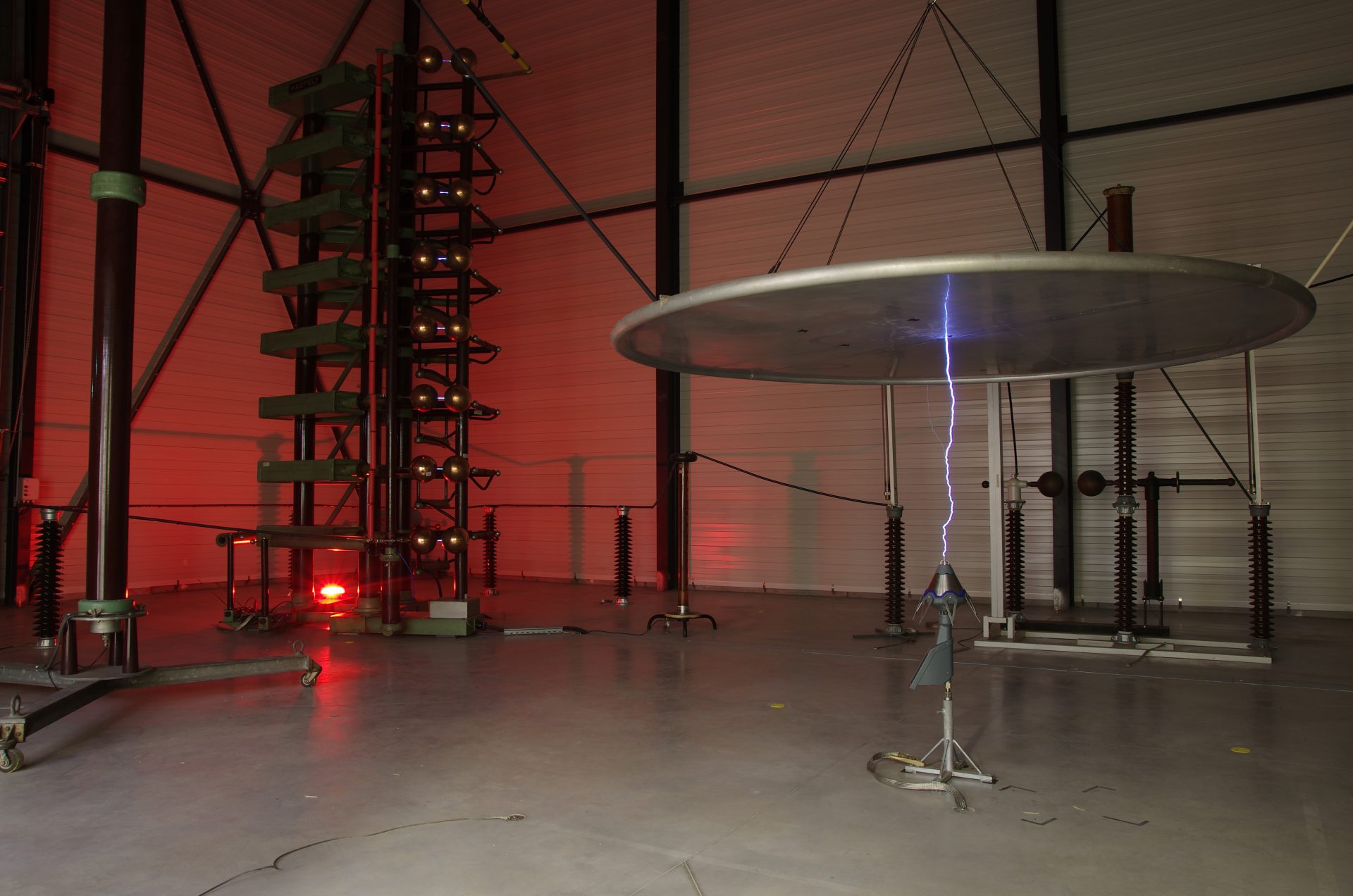 ESE Lightning Rods Certification - efficiency test in High Voltage Laboratory 